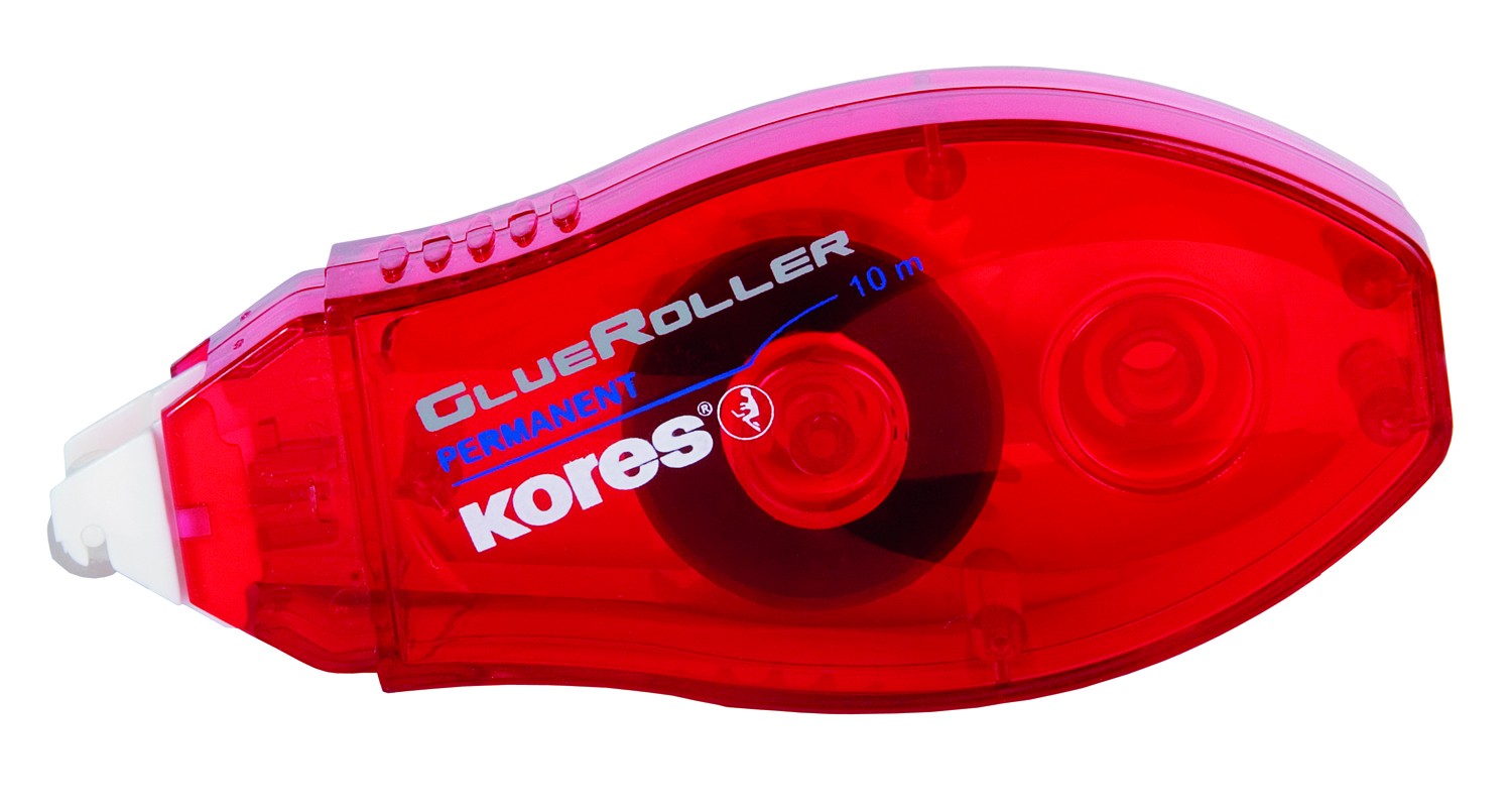 Roller adeziv permanent, Kores, 8 mm x 10 m, rosu cartuseria.ro imagine 2022 depozituldepapetarie.ro
