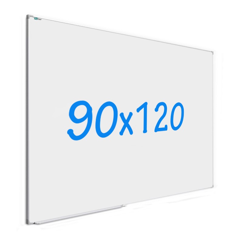 Tabla magnetica whiteboard, 90×120 cm, rama aluminiu slim, suport markere, RESIGILAT 90x120