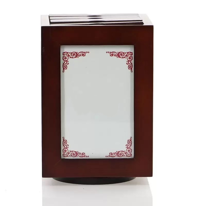 Album foto din lemn, rotativ, personalizabil, 120 poze 9x13, slip-in, 14x14x20.5 cm, RESIGILAT - imagine 5