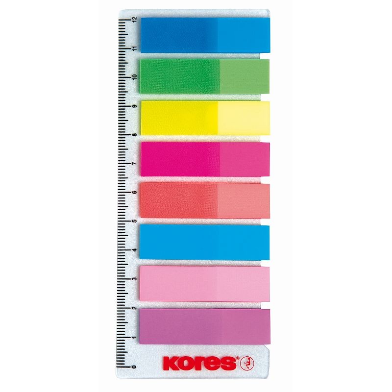 Index adeziv, 8 culori neon, 12×45 mm 12x45