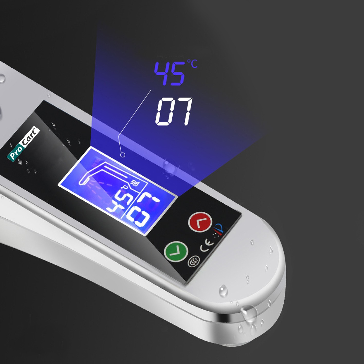 Robinet electric 3500W, afisaj LCD, touchscreen, temperatura reglabila, RESIGILAT - imagine 5