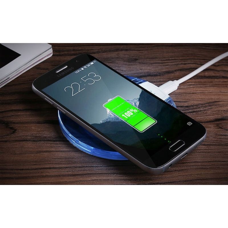 Incarcator wireless pentru telefon, standard Qi, 1A 5W, conector microUSB - imagine 6