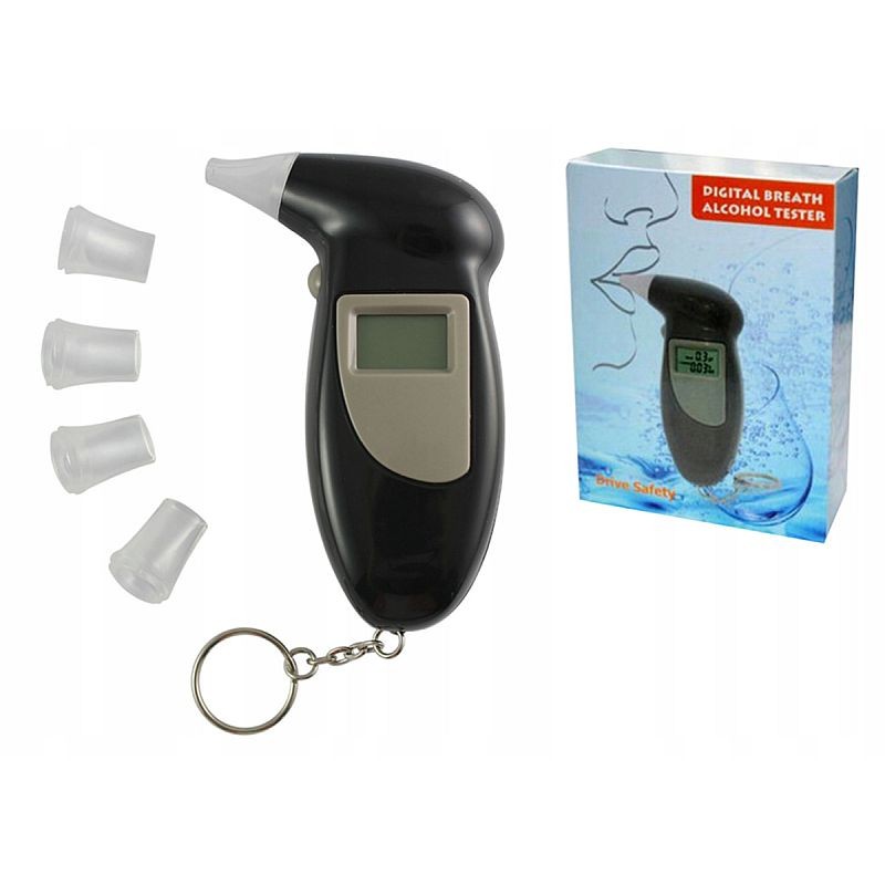 Etilotest digital, afisaj LCD, alerta sonora, 4 capete rezerva, alimentare baterii - imagine 10