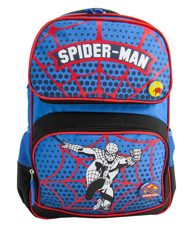 Ghiozdan scolar, Spiderman, 2 compartimente, 43 cm Baieti