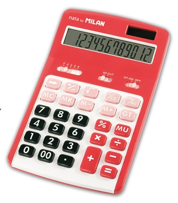 Calculator pentru birou 12 digiti Milan 150712 Gri cartuseria.ro imagine 2022 cartile.ro
