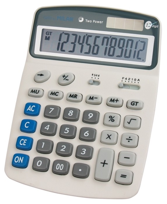 Calculator 12dig Milan 152212 cu ecran rabatabil cartuseria.ro