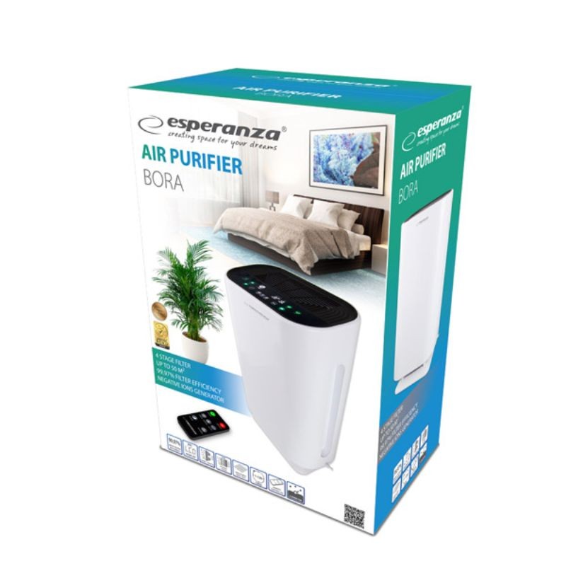 Purificator aer 43W, cu ionizare, 50 mp, 4 nivele de filtrare, LCD, telecomanda, RESIGILAT - imagine 7