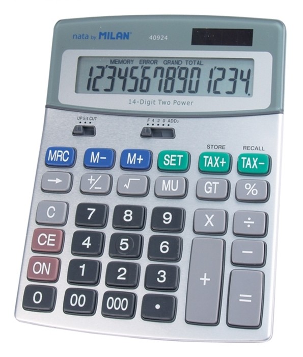 Calculator birou 14digit Milan 924 cartuseria.ro imagine 2022 cartile.ro