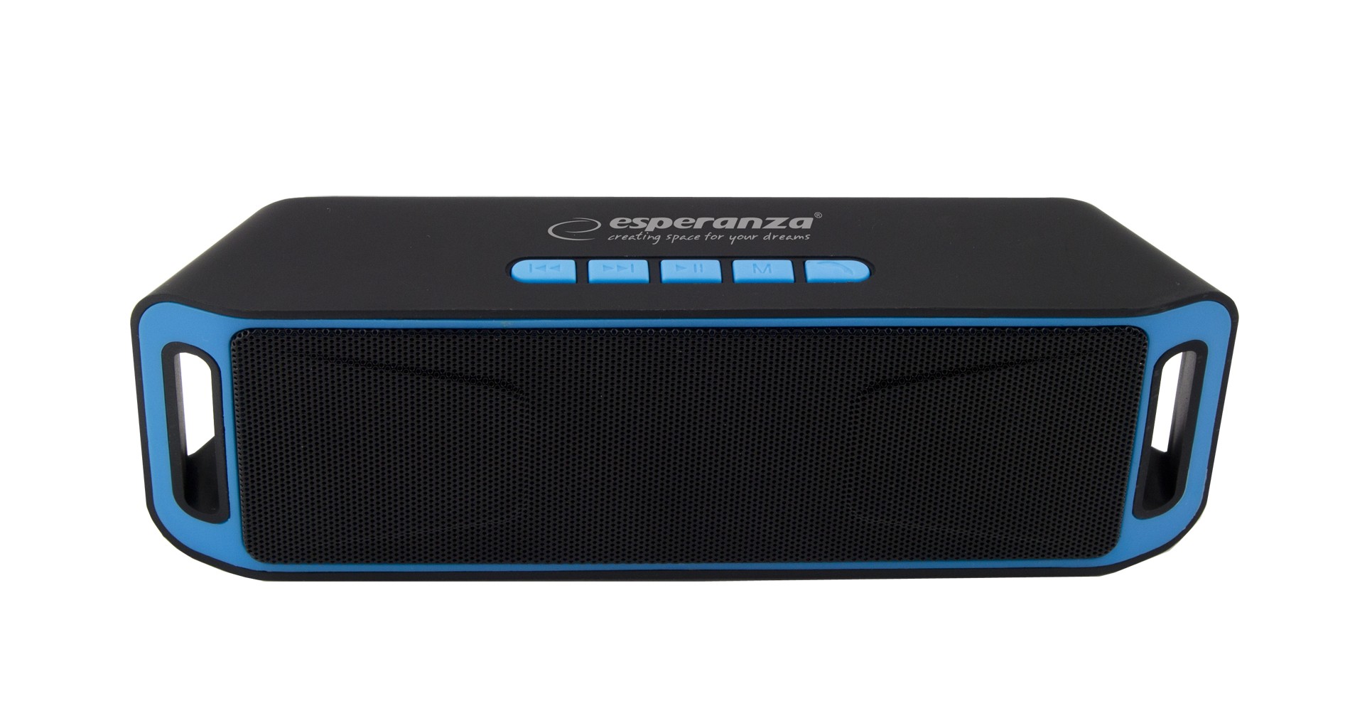 Boxa portabila Esperanza cu Radio FM, Bluetooth 4.1, 6W, 800mAh, microUSB, negru albastru