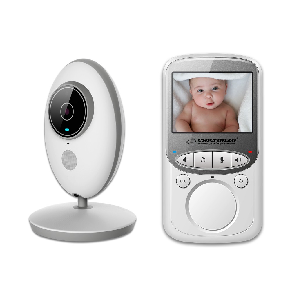 Baby monitor Esperanza JUAN, LCD 2.4, functie vorbire bidirectionala, monitorizare temperatura camera, functia VOX cartuseria.ro imagine 2022 depozituldepapetarie.ro