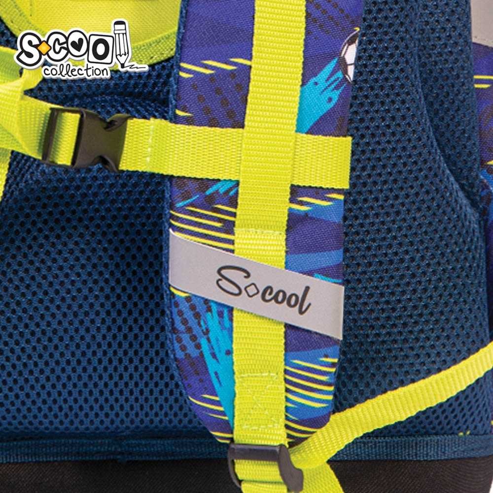 Ghiozdan baieti, Football Game, insertii reflectorizante, compartimentat, captusit cu burete - imagine 6