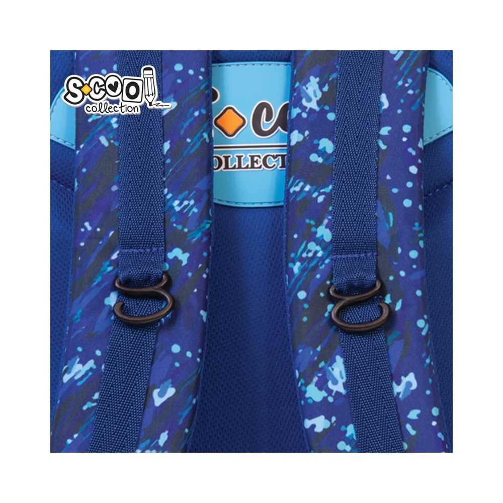 Ghiozdan Speed Up, insertii reflectorizante, 1 compartiment, albastru - imagine 8