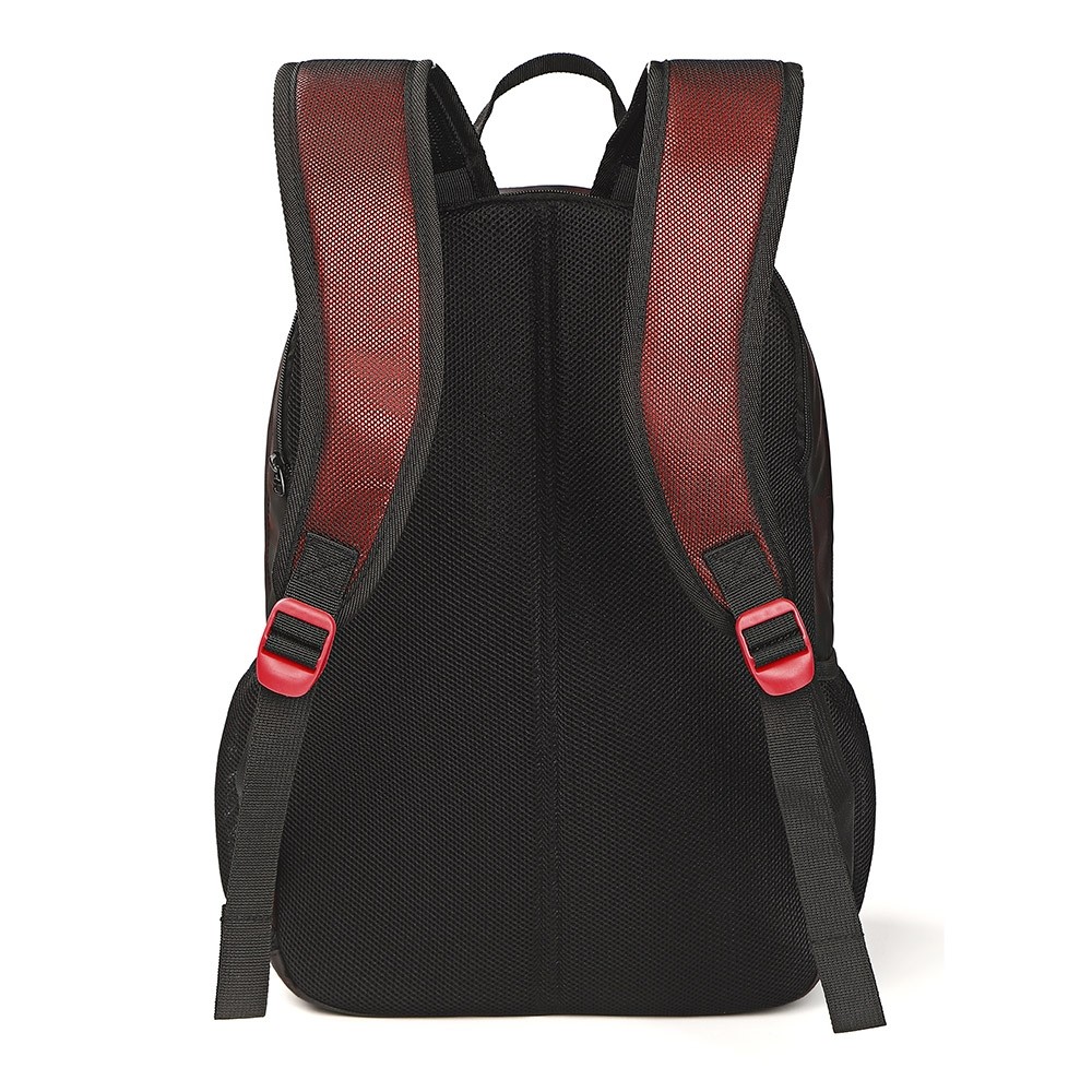 Ghiozdan compartiment laptop, fermoare rezistente, 2 buzunare laterale din plasa, spate buretat, 43 cm - imagine 4