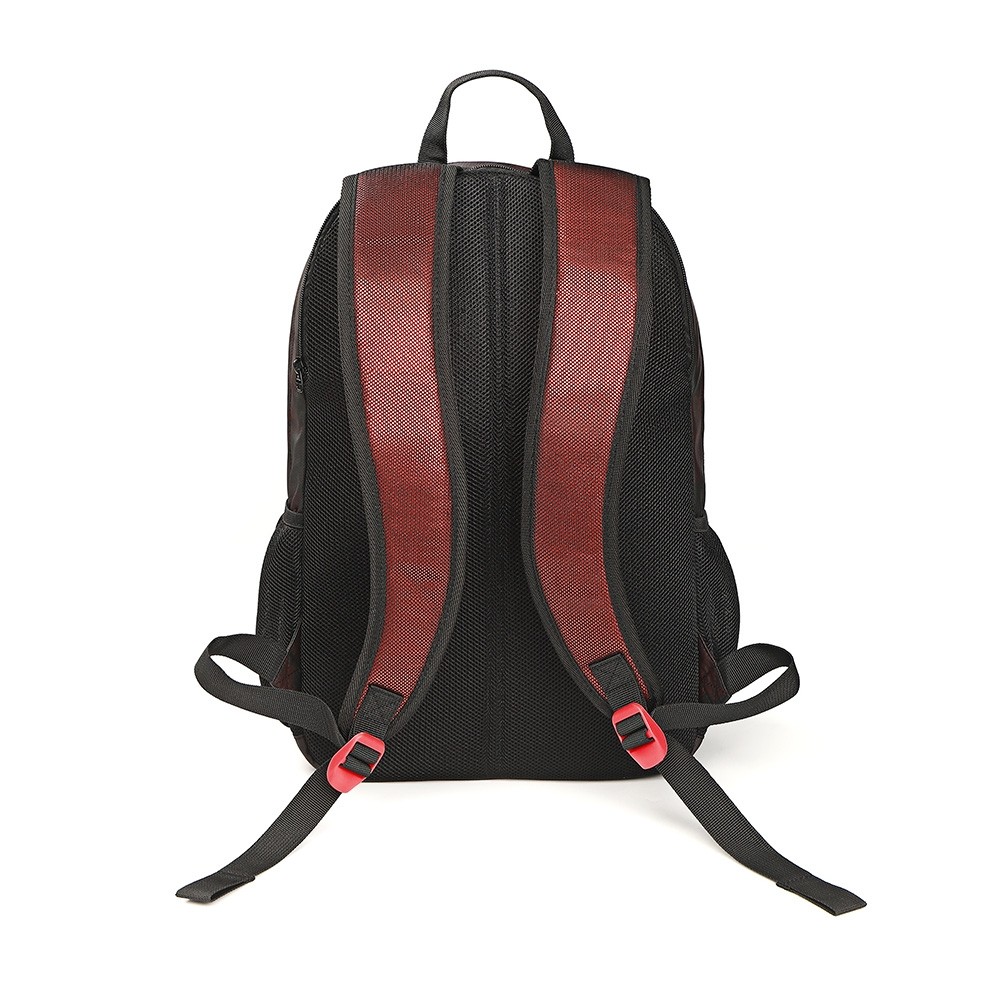 Ghiozdan compartiment laptop, fermoare rezistente, 2 buzunare laterale din plasa, spate buretat, 43 cm - imagine 5