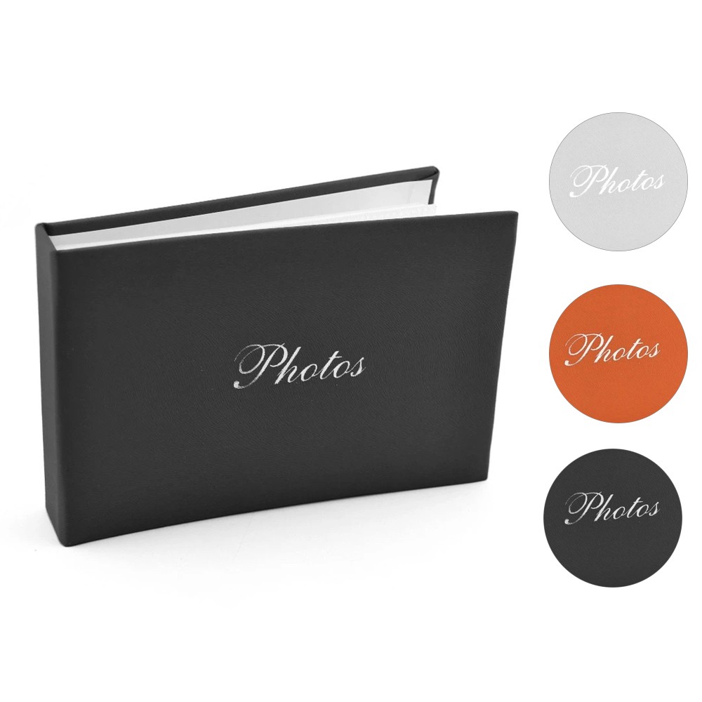 Album foto Soft Touch Book, tip carte, 10×15, 36 fotografii, 18 file, piele ecologica Alb cartuseria.ro