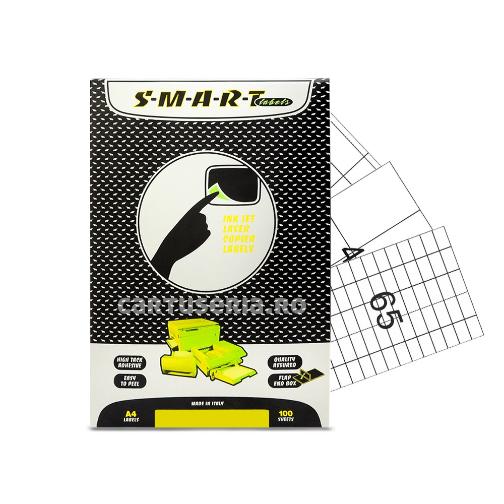 Etichete autoadezive albe mate colturi drepte 56/A4(52.5×21.21mm)