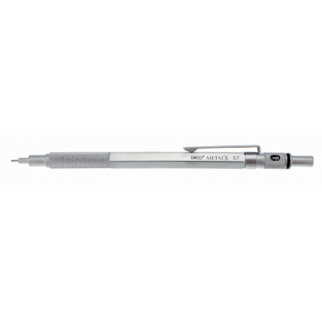 Creion mecanic, mina 0.7 mm, corp din metal, argintiu cartuseria.ro imagine 2022 depozituldepapetarie.ro