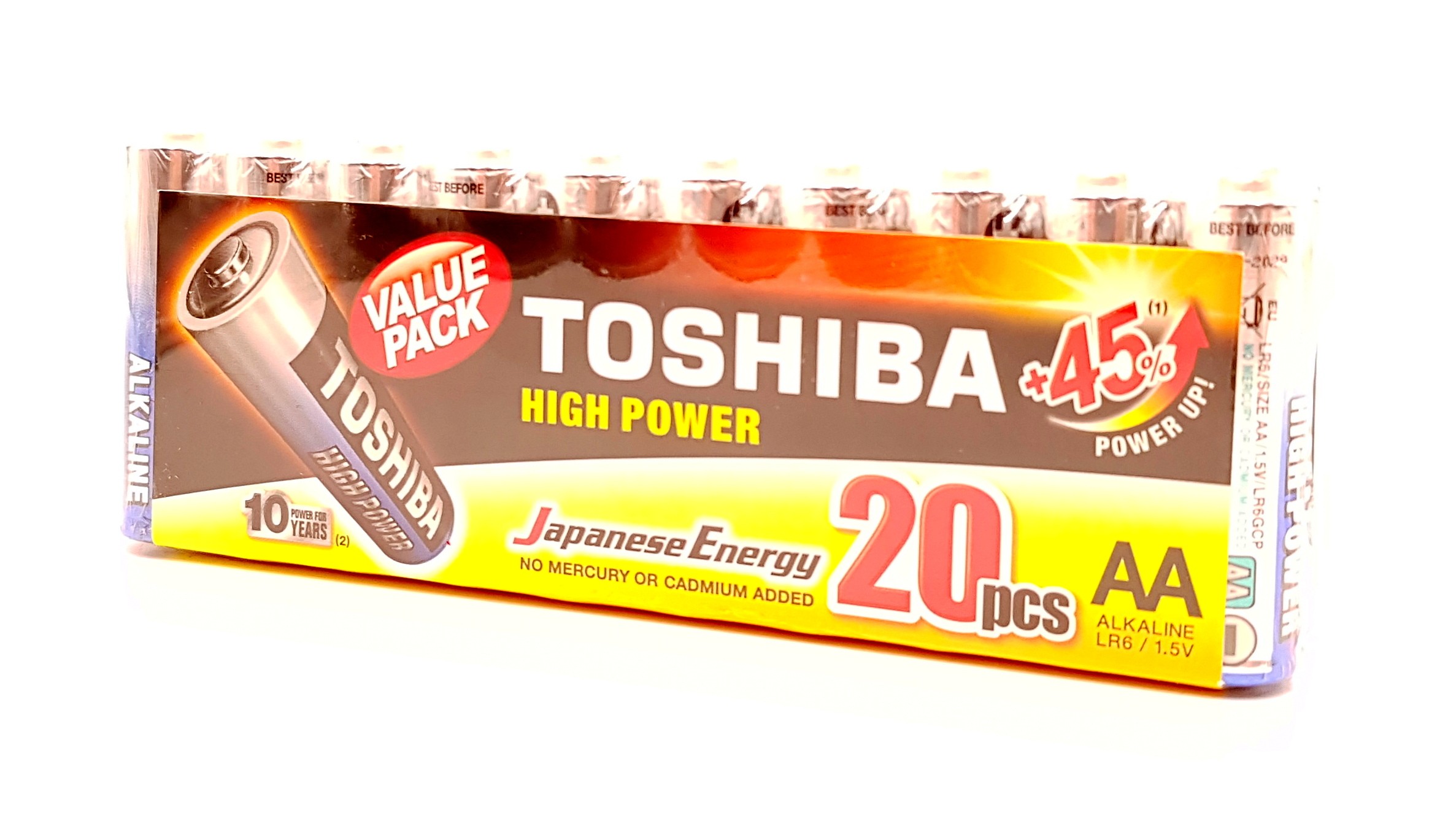 Baterii TOSHIBA R6 Alcaline, High Power, 1.5 V, set 20 bucati cartuseria.ro imagine 2022 depozituldepapetarie.ro