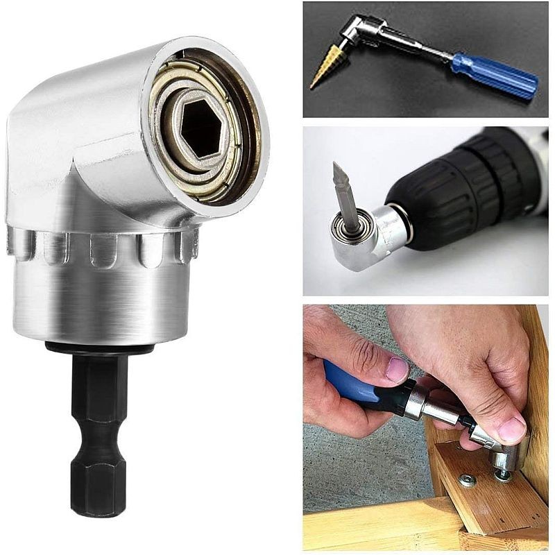 Adaptor unghiular pentru bormasina, cap inclinat, unghi 105 grade, tija hexagonala - imagine 7