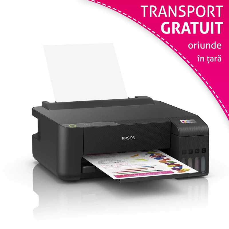 Imprimanta color Epson EcoTank L1210, Inkjet, format A4, USB A4
