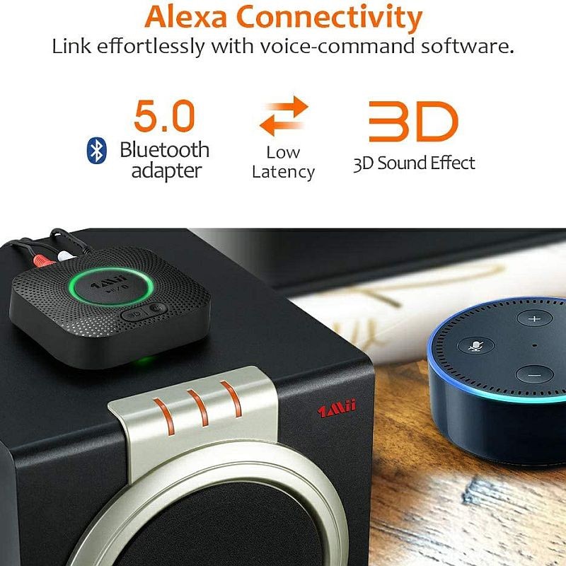 Receptor audio Bluetooth 5.0, wireless HiFi, Surround 3D aptX HD, Music Streaming Stereo - imagine 5