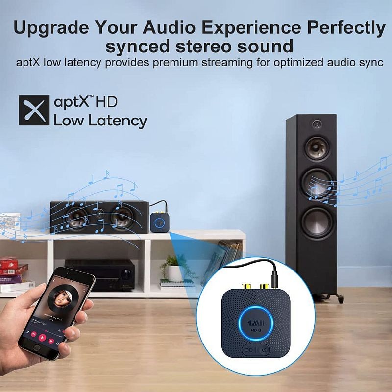 Receptor audio Bluetooth 5.0, sunet Hi-Fi 3D Surround, aptX HD/ aptX-LL, Dual Link - imagine 7