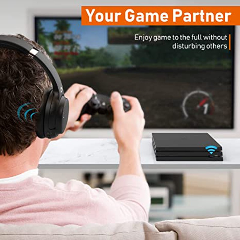 Adaptor Bluetooth 5.0, transmitator casti earbud, dongle audio pentru PC PS4, PS5, negru - imagine 7