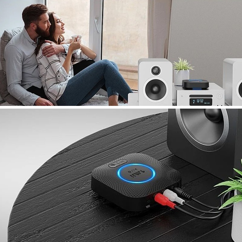 Receptor audio Bluetooth 5.0, wireless HiFi, Surround 3D aptX HD, Music Streaming Stereo - imagine 8