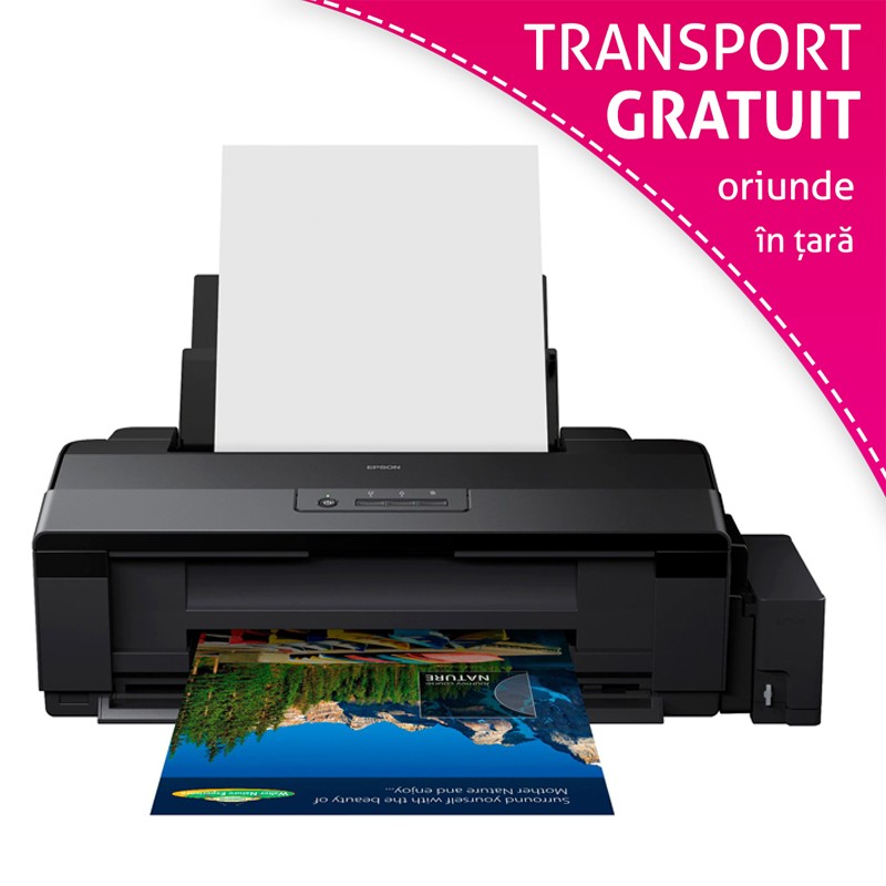 Imprimanta inkjet color Epson L1800 EcoTank, A3+, Wi-fi, display LCD A3