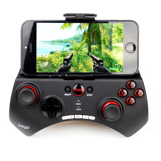 Controler Bluetooth iPega, Gamepad cu stand smartphone maxim 5.5 inch, Android 5.5