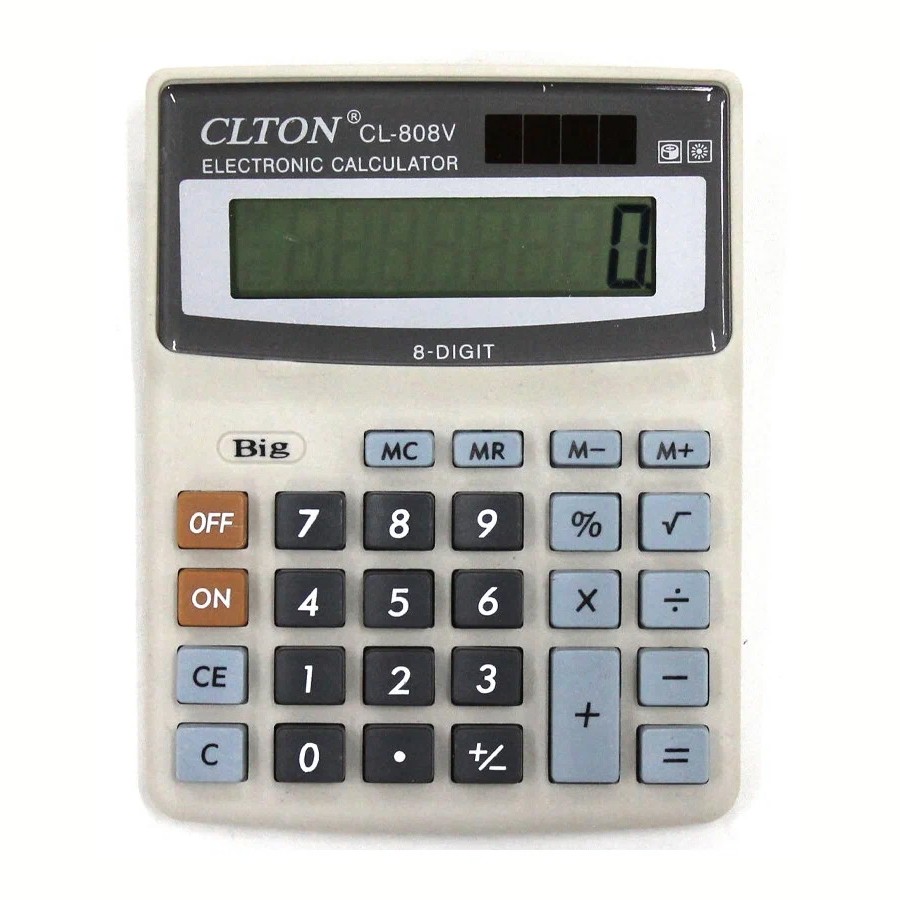 Procart Calculator de birou, oprire automata, display mare, 12 cifre, marja de profit, 8 digiti