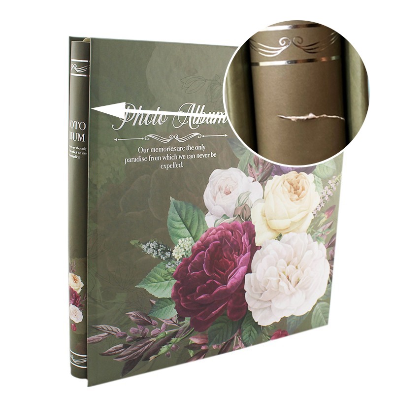 Procart Album foto peonies flowers format 10x15, 500 fotografii, 31x35 cm, verde, resigilat