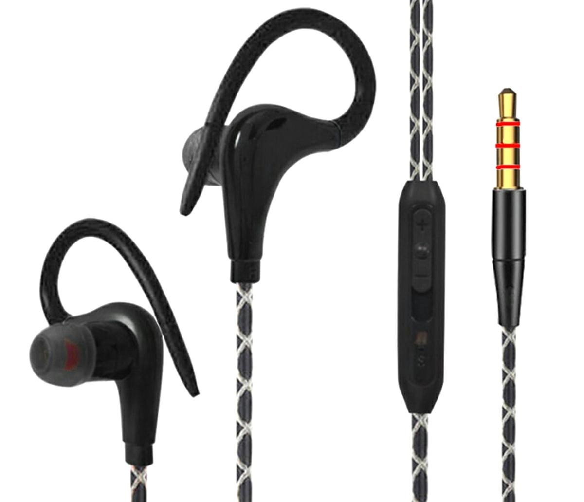 Pro Cart - Casti sport in-ear cu fir, carlig prindere, ipx5, microfon incorporat, 20-22khz, 96-3db, 16Ω, negru
