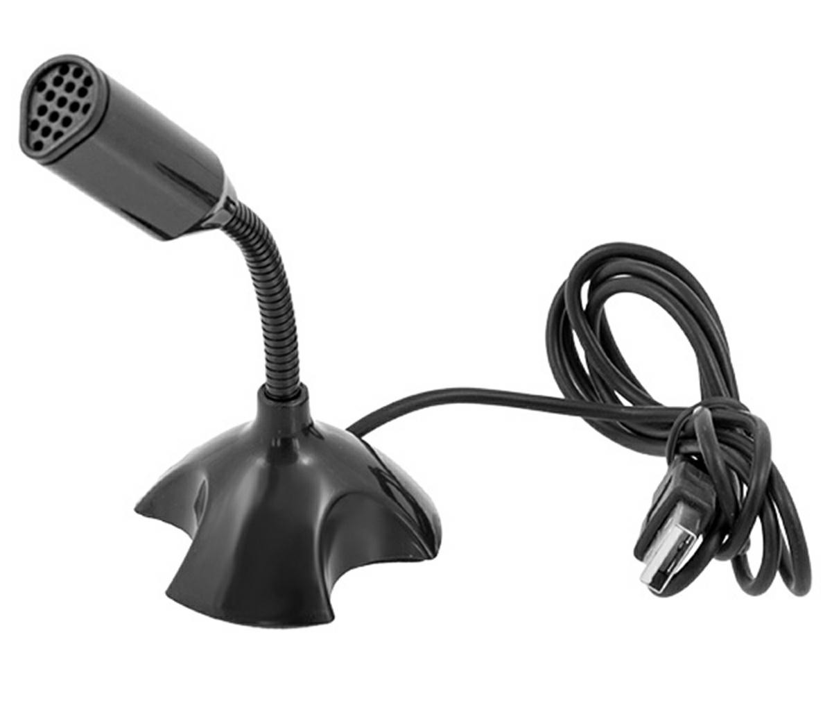 Microfon mini usb universal, 2,2 ohm, 67db, 13,5 x 6cm, negru