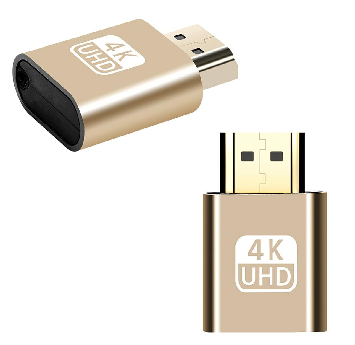 Adaptor – Emulator HDMI 4k, compatibilitate Windows / Mac OS / Linux, plastic, 6g, auriu cartuseria.ro imagine 2022 depozituldepapetarie.ro