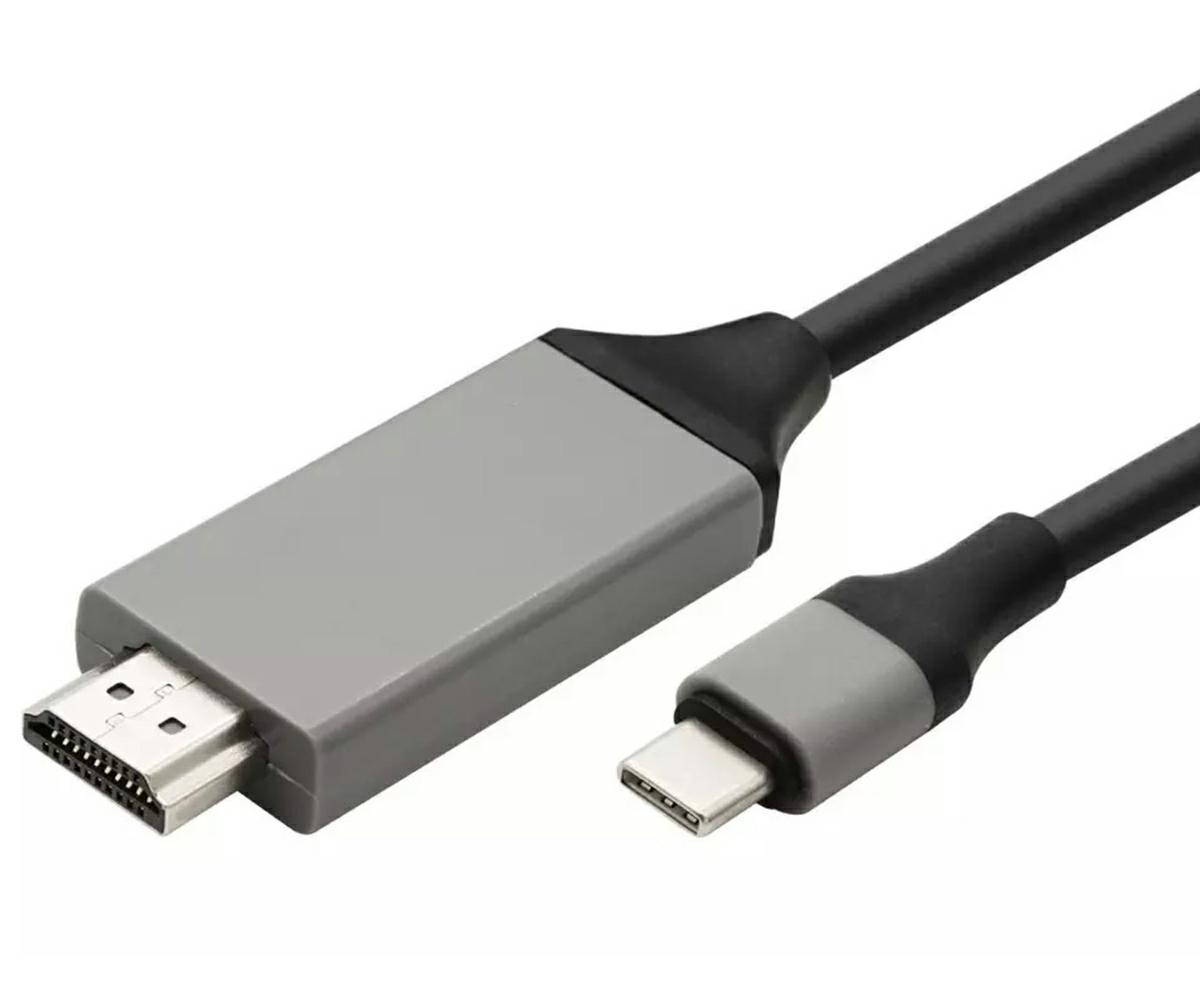 Cablu HDMI – USB C, adaptor MHL inclus, suport 3D, 4K, 48 biti, negru/gri cartuseria.ro imagine 2022 depozituldepapetarie.ro