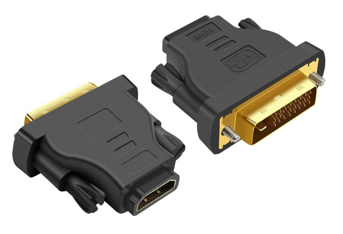 Adaptor HDMI – DVI, 4,5 x 4 x 1,5cm, negru cartuseria.ro imagine 2022 depozituldepapetarie.ro