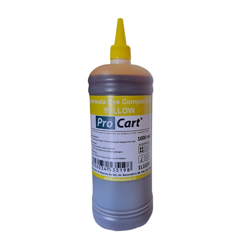 Procart Cerneala compatibila epson l103 yellow, 1 litru