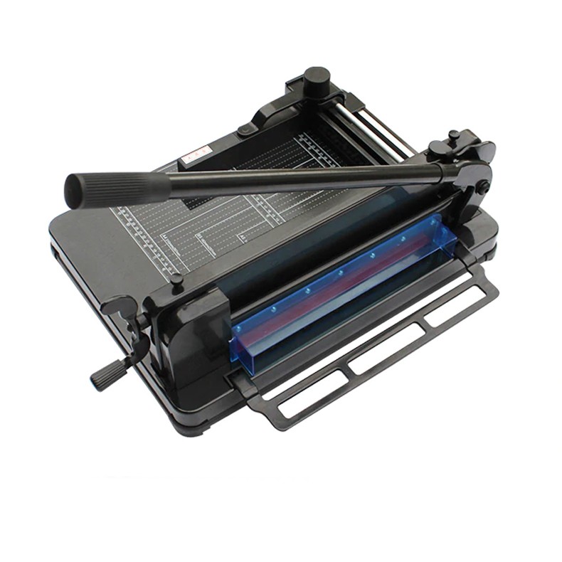 Ghilotina manuala format A3+, 400 coli, ghidaj, sistem metalic fixare hartie, heavy duty, RESIGILAT - imagine 5