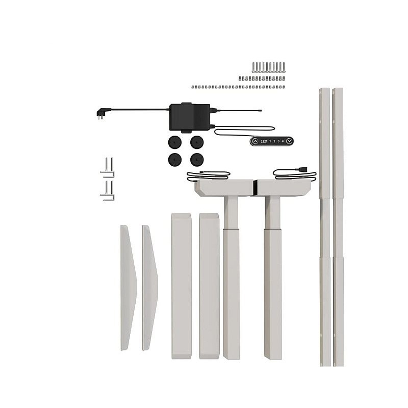 Cadru de birou electric dublu motorizat, inaltime reglabila 64-129 cm, memorare 4 pozitii, lungime 102 - 145 cm - imagine 10