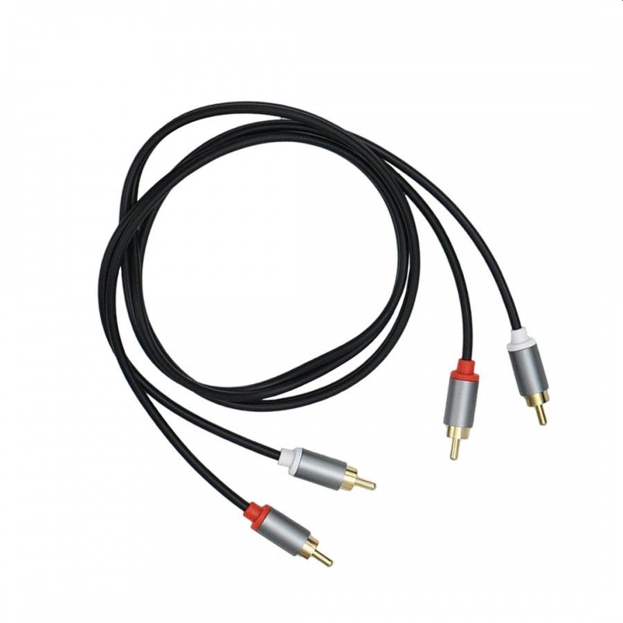 Cablu audio, 4 mufe, 2 mufe RCA la 2 mufe RCA, lungime 1 m cartuseria.ro imagine 2022 depozituldepapetarie.ro