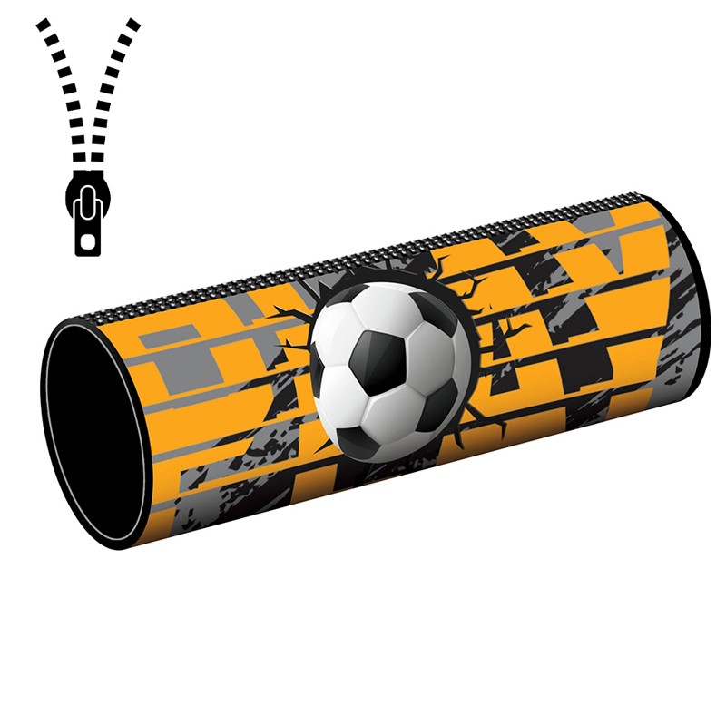 Penar tip borseta, imprimeu fotbal, compartiment captusit, fermoar, 21.5×7.3×7.3 cm cartuseria.ro imagine 2022 depozituldepapetarie.ro