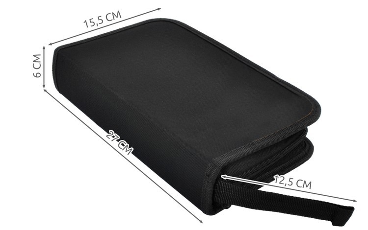 Set instrumente de retea LAN, tester cabluri, mufe, cleste, instrument sertizare, husa - imagine 15