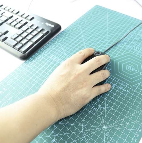 Covoras pentru modelare, planseta taiere multifunctionala, 2 fete gradate, format A3, 30x45x0.3 cm - imagine 11