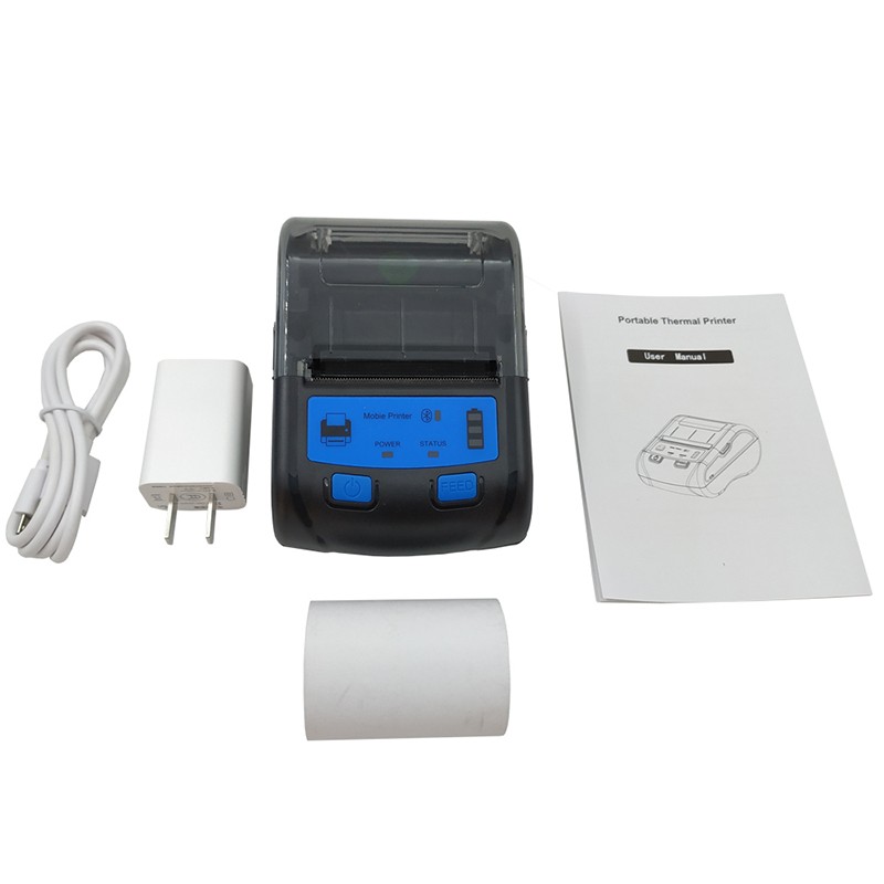 Imprimanta termica POS portabila, bluetooth, 58 mm, IOS, Android, Windows, 20 conexiuni simultane, Euccoi, RESIGILAT - imagine 4