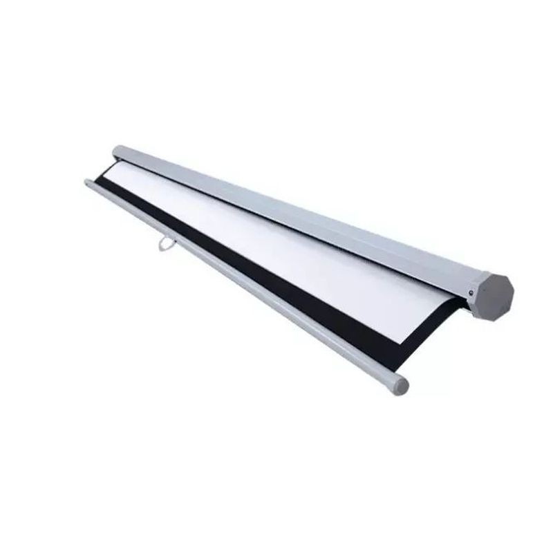 Ecran pentru proiectie 100 inch, format 16:9, portabil, sistem prindere, alb mat, RESIGILAT - imagine 8