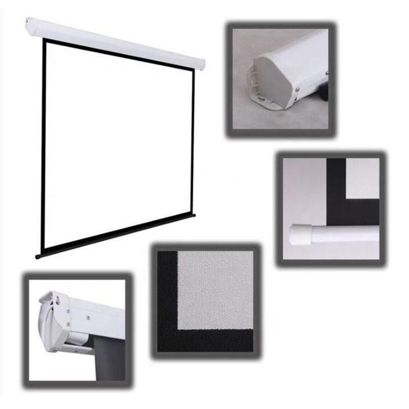 Ecran pentru proiectie 100 inch, format 16:9, portabil, sistem prindere, alb mat, RESIGILAT - imagine 9
