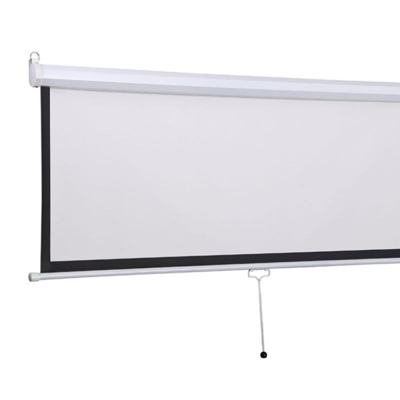 Ecran pentru proiectie 100 inch, format 16:9, portabil, sistem prindere, alb mat, RESIGILAT - imagine 10