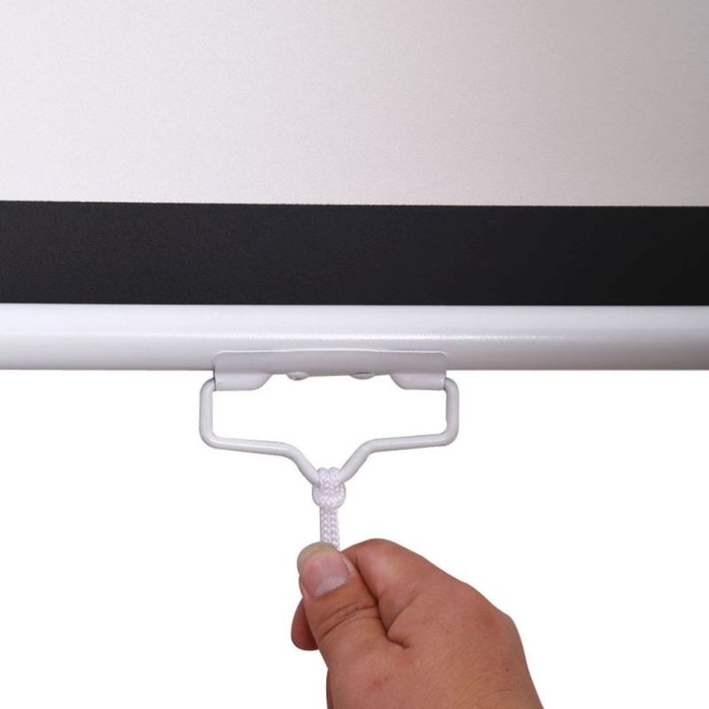 Ecran pentru proiectie 100 inch, format 16:9, portabil, sistem prindere, alb mat, RESIGILAT - imagine 15