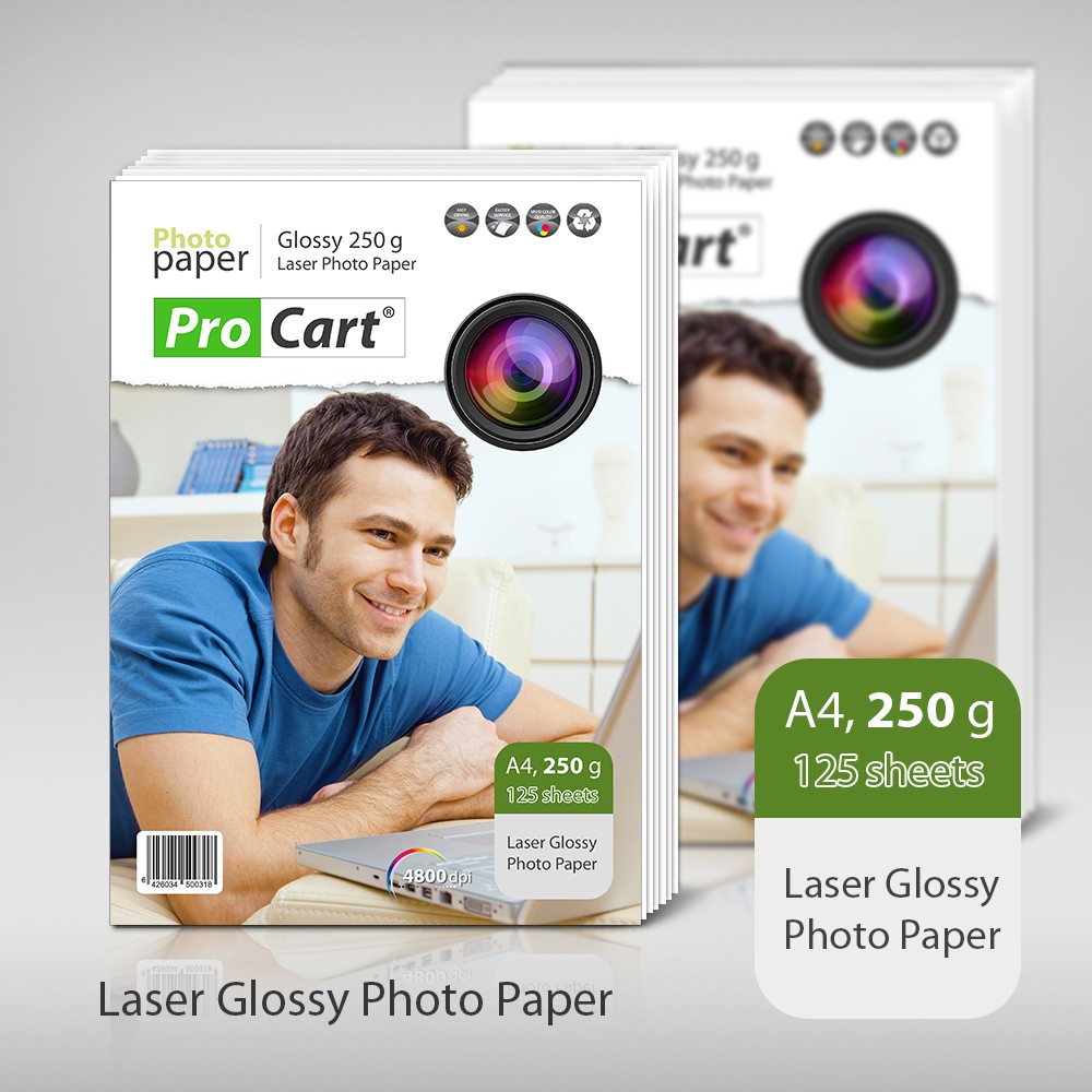 Procart Hartie foto laser glossy 250g a4